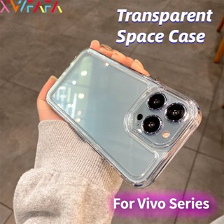 เคสโทรศัพท์มือถือ ซิลิโคนนิ่ม ใส กันกระแทก ลายอวกาศ สําหรับ Vivo X90 Pro V27 V25 V23 Pro V27e V25e V23e Y36 Y77 Y77e Y02 Y11 2023