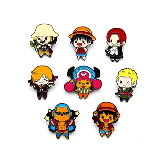 เข็มกลัด รูปการ์ตูน One Piece Monkey D Luffy สําหรับตกแต่ง