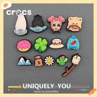 Crocs jibbitz หัวเข็มขัดรองเท้า ลายการ์ตูน ดอกไม้น่ารัก แฟชั่นสไตล์เกาหลี