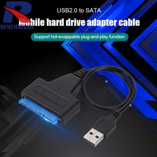 อะแดปเตอร์สายเคเบิลฮาร์ดไดรฟ์ USB 2.0 เป็น SATA 22pin สําหรับ HDD SSD 2.5 นิ้ว