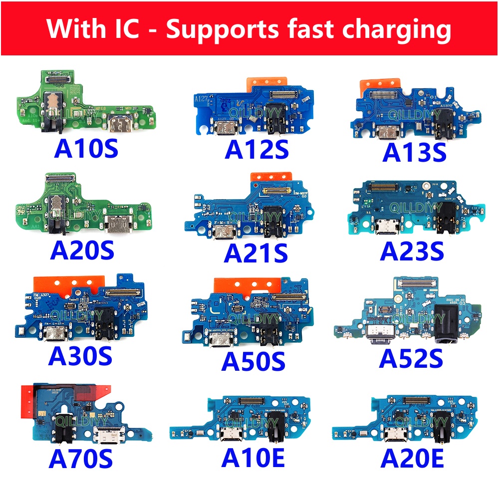 บอร์ดเชื่อมต่อสายชาร์จ USB สําหรับ Samsung A10S A12S A13S A20S A21S A23S A30S A50S A70S A52S A10E 20E