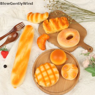 Blowgentlywind ของเล่นบีบสกุชชี่ ขนมปัง โดนัท หนัง PU 1 ชิ้น BGW