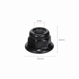 น็อตล็อคล้อ โลหะ M4 4 มม. 10 ชิ้น สําหรับรถบังคับ 1/10 Hsp Redcat Traxxas Tamiya Hpi Rc4wd Axial