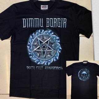 เสื้อยืดแขนสั้น พิมพ์ลายวงร็อค Dimmu Borgir สําหรับผู้ชาย