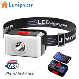 Lumiparty ไฟฉายคาดศีรษะ Led ชาร์จ Usb อเนกประสงค์ สําหรับตั้งแคมป์กลางแจ้ง