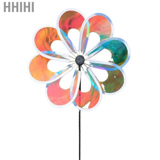 Hhihi Decoration Windmill  Sturdy Garden Wind Spinner Coloured Film Lightweight 30cm Diameter  for Kid for Lawn