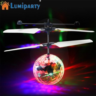 Lumiparty เฮลิคอปเตอร์บังคับ เรืองแสง LED ขนาดเล็ก ของเล่นสําหรับเด็ก