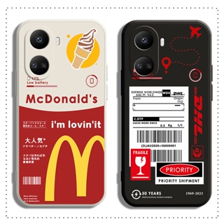 เคส Huawei Y9 Y9S Y7A Y6S Y6P Prime Y6 Y7 PRO 2019 โทรศัพท์มือถือแบบนิ่ม ลาย McDonalds สีดํา ขาว สําหรับ