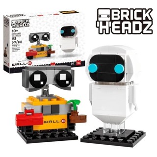 Brickheadz Wall-E and Eve 40619 ชุดของเล่นตัวต่อเลโก้ ของขวัญ สําหรับเด็ก 155 ชิ้น