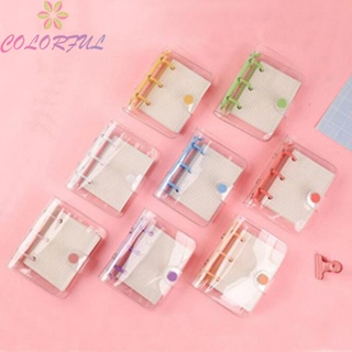 【COLORFUL】Mini 3-Ring Binder Diary Hand Book-Stationery Notebook &amp; Journal Scrapbooking