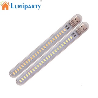 Lumiparty โคมไฟตั้งโต๊ะ Led 24 ดวง 5V 12W ความสว่างสูง ชาร์จ USB ขนาดพกพา สําหรับห้องนอน หอพัก