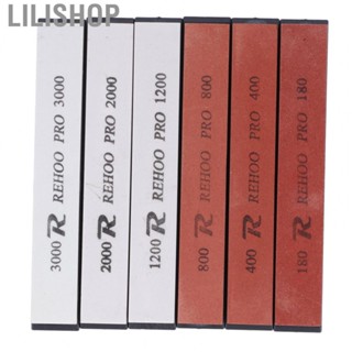 Lilishop Sharpening Stone Set 6PCS Sharpening Stone Fixed Angle Whetstone