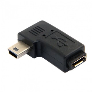 Xiwai อะแดปเตอร์ซิงค์ข้อมูล USB ตัวผู้ เป็น Micro USB ตัวเมีย 90 องศา