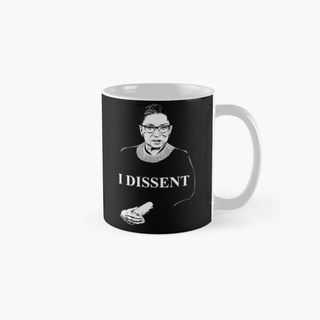 [พร้อมส่ง] แก้วมัก ทรงกลม พิมพ์ลายรูปภาพ Bader Ginsburg I Dissent สไตล์คลาสสิก สําหรับใส่เครื่องดื่ม ชา กาแฟ