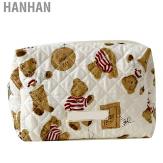 Hanhan Portable Zipper Makeup Bag  Fashionable Exquisite Craftsmanship Cute Bear Makeup Bag  for Travel