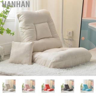 Hanhan Foldable Single Sofa Fabrics Backrest Single Chair Bed with Cushion for Bedroom Living Room Balcony Dormitory