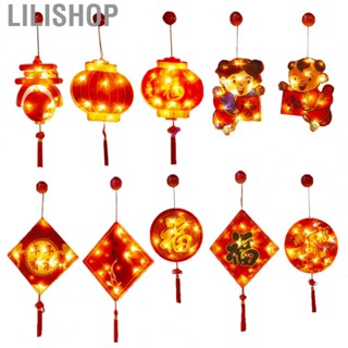 Lilishop Chinese New Year Light Decorative Good Fortune Red Lantern Spring Festival Pendant for Bedroom