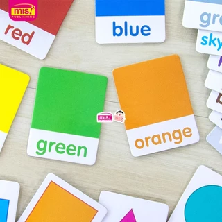 แฟลชการ์ด Flash Cards Colors & Shapes เรียนรู้สีสันและรูปร่าง ขนาดกะทัดรัด