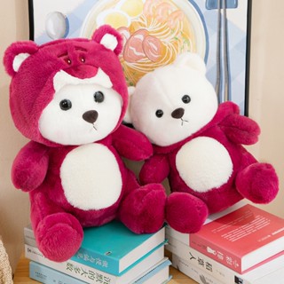 ใหม่ หมอนตุ๊กตาหมี Lena Bear Lena Strawberry Bear ขนาด 28-45 ซม. ของเล่นสําหรับเด็ก