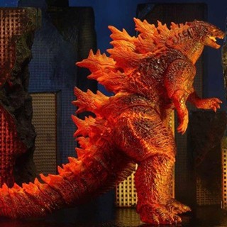 โมเดลตุ๊กตาฟิกเกอร์ Neca Godzilla King of Monsters Red Lotus Burning Godzilla ของเล่นสํานักงาน สําหรับเด็ก