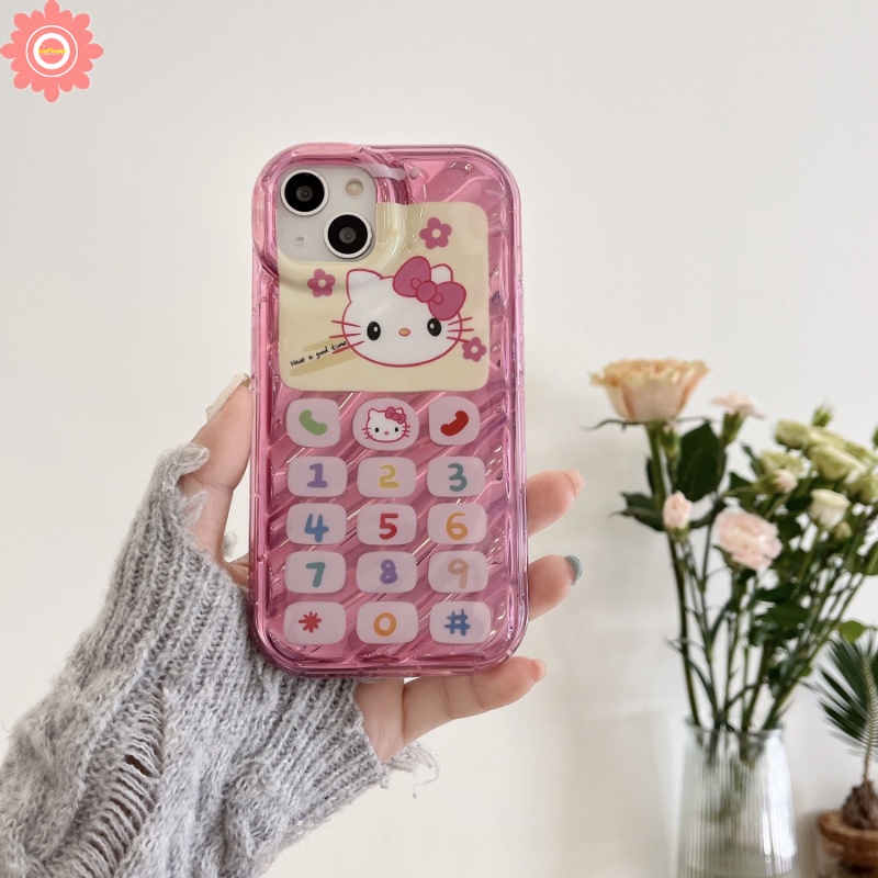 เคสโทรศัพท์มือถือ แบบนิ่ม ลายการ์ตูนคิตตี้ 3D สําหรับ IPhone 11 XR 7Plus 13 14 12 Pro MAX 7 8 6 6S Plus X XS MAX SE 2020