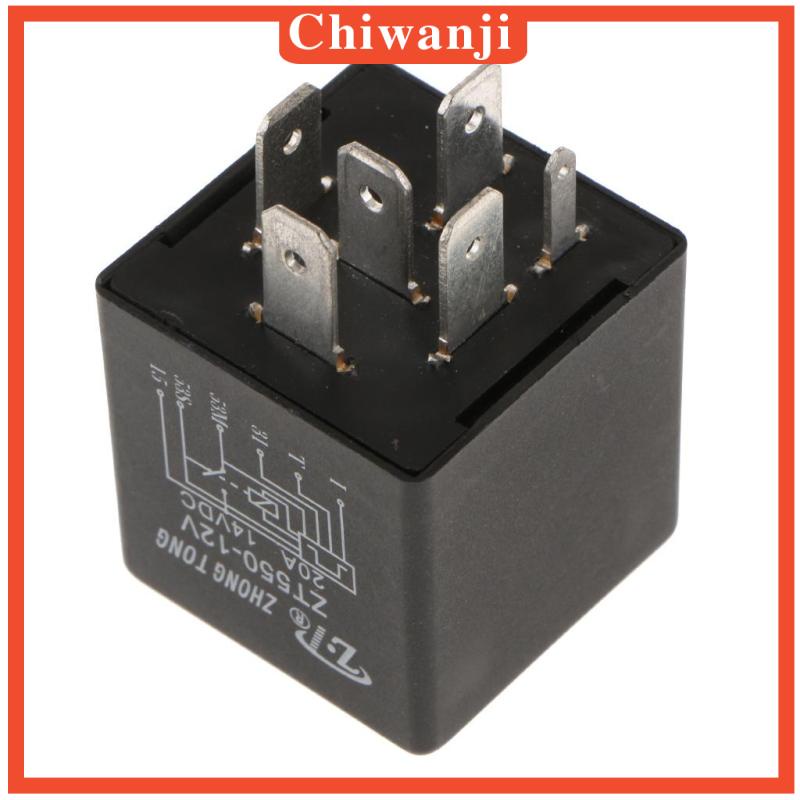 [Chiwanji] Zt603-dc12v 20A 6Pin 6P รีเลย์ที่ปัดน้ําฝน สวิตช์สูง