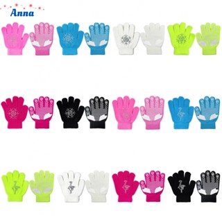 【Anna】Skating Gloves Effective Non-slip Great Gift For Kids Keep Warm Prevent Cold