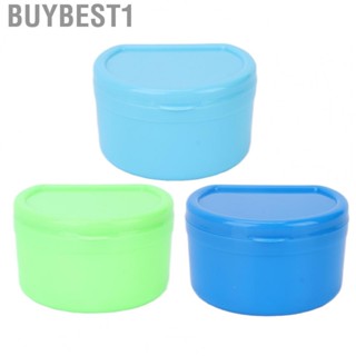 Buybest1 Portable Dental Retainer Box False  Storage With Net Container F