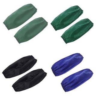 Com* ปลอกแขน PVC ลายปลา สําหรับทําความสะอาดรถยนต์ 1 คู่