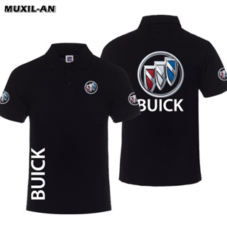 Buick Car Shop เสื้อยืดโปโล ผ้าฝ้ายแท้ พิมพ์ลาย GL8 GL6 Lacross Regal เหมาะกับใส่ขับรถกลางแจ้ง