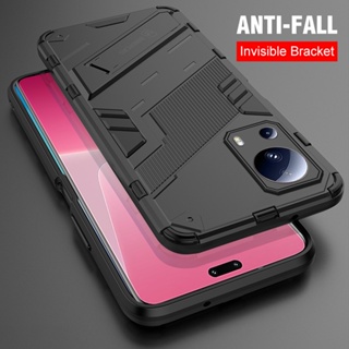 P-K Armor Shockproof Shell Bracket Casing Stand Cover For Xiaomi Redmi 12 4G Mi13Lite 12C