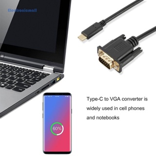 [ElectronicMall01.th] อะแดปเตอร์สายเคเบิล USB C 1080P Type C เป็น VGA สําหรับแล็ปท็อป Macbook Air TV