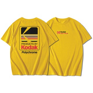 Kodak Polychrome เสื้อยืดแขนสั้นคอกลม Cotton 100% สกรีนลาย