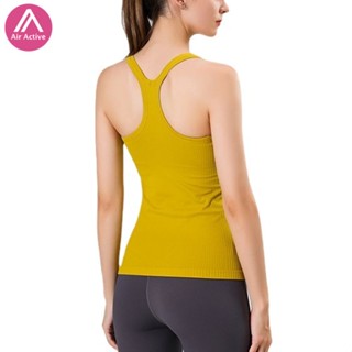 AirActive Leisure เสื้อกล้ามกีฬา โยคะ ระบายอากาศ ลายทางแนวตั้ง (รุ่นยาว)