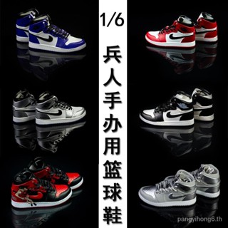 รองเท้ากีฬา รองเท้าบาสเก็ตบอล ข้อสูง 1/6 AJ1 ขนาดเล็ก แฮนด์เมด สําหรับผู้ชาย และผู้หญิง QCYW