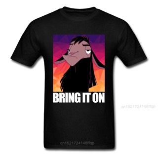 เสื้อยืด ผ้าฝ้าย พิมพ์ลายการ์ตูนแพะ Bring It On สีดํา ขนาดใหญ่ เหมาะกับฤดูร้อน สําหรับผู้ชาย