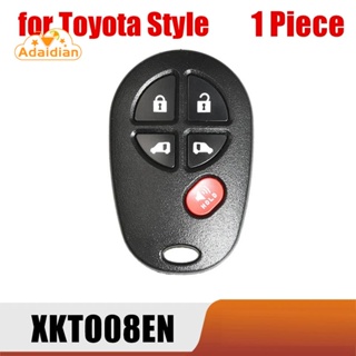 รีโมตกุญแจรถยนต์ 5 ปุ่ม สําหรับ Xhorse XKTO08EN Toyota Style VVDI