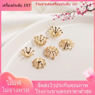 💖เครื่องประดับ DIY ขายส่ง💖กิ๊บติดผม ชุบทอง 14k ประดับเพทาย ลายดอกไม้[สร้อยคอ/สร้อยข้อมือ/ต่างหู/กําไลข้อมือ]