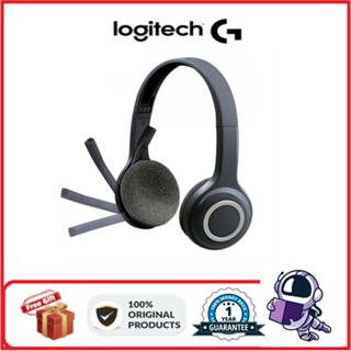 ชุดหูฟังไมโครโฟนไร้สาย Logitech H600 แบบพกพา สําหรับสํานักงาน