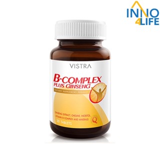 VISTRA B Complex plus Ginseng (30 Tablets) 42กรัม [inno]