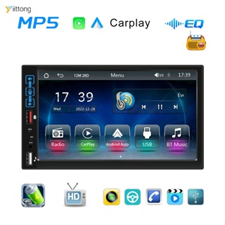 Yt- เครื่องเล่น Mp5 วิทยุ บลูทูธ ไร้สาย หน้าจอ Hd 7 นิ้ว สําหรับ Carplay