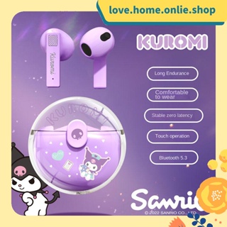 ของแท้ Sanrio ชุดหูฟังสเตอริโอไร้สาย บลูทูธ 5.3 ลดเสียงรบกวน สําหรับเล่นกีฬา