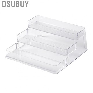 Dsubuy Clear Acrylic Display Riser Shelf 3 Tier Stand Kitchen Bathroom Storage Rack