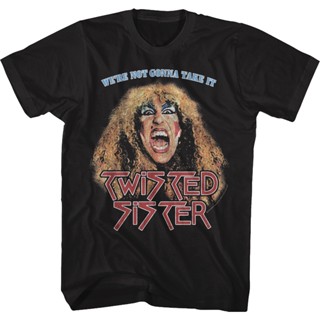 เสื้อยืด พิมพ์ลาย Were Not Gonna Take It Twisted Sister สําหรับผู้ชาย