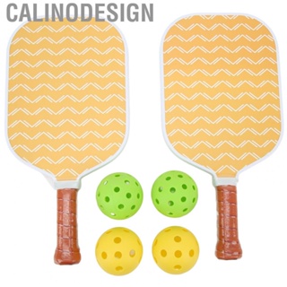 Calinodesign Pickle Rackets  Comfortable Grip Pickleball Paddles and Balls Proper Size  for Beach