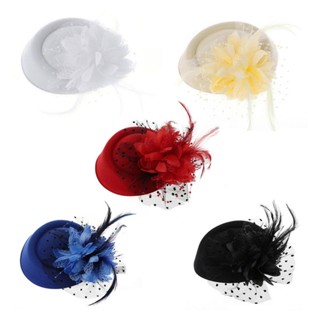 ✿ Fascinators หมวกค็อกเทล ประดับขนนก สําหรับผู้หญิง