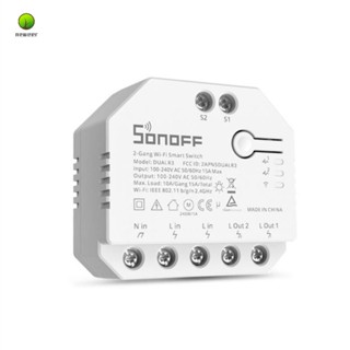 Sonoff Dual R3 สวิตช์อัจฉริยะ Wifi 2 ทาง ควบคุมด้วยเสียง 2 แก๊ง DIY