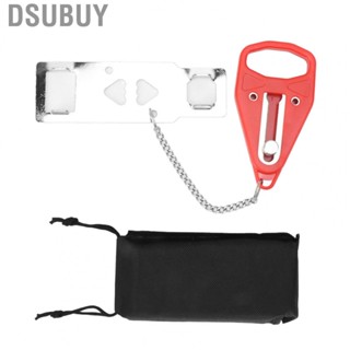 Dsubuy Travel Room Lock  Lightweight Red Stainless Steel Dual Use Door Security for Traveling