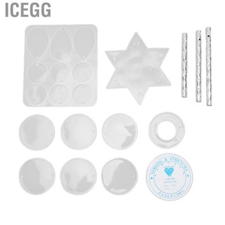 Icegg Silicone Wind Chime Mold  Craft DIY Casting Pentagram for Art Decorations