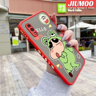 เคสมือถือ แบบใส ลายการ์ตูนชินจัง ขอบสี่เหลี่ยม กันกระแทก สําหรับ Samsung galaxy A01